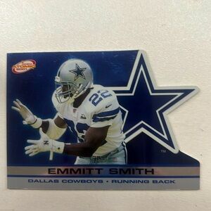 This is a nice example of a 2001 Pacific Prism Atomic #40 Emmitt Smith
